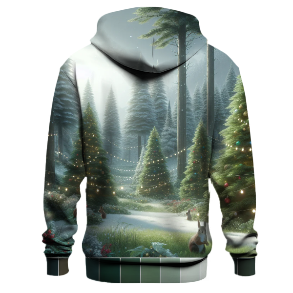 Whimsical Christmas Forest Hoodie