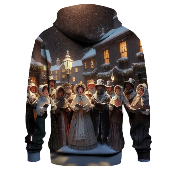 Vintage Christmas Carolers Delight Hoodie