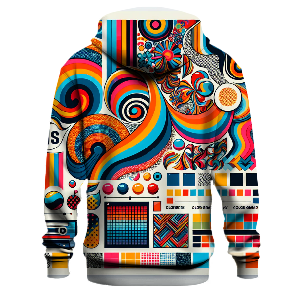 Funky Colorful Patches Hoodie