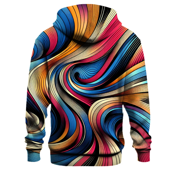 Digital Waves Design Hoodie