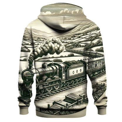 Vintage Railroad Journey Hoodie