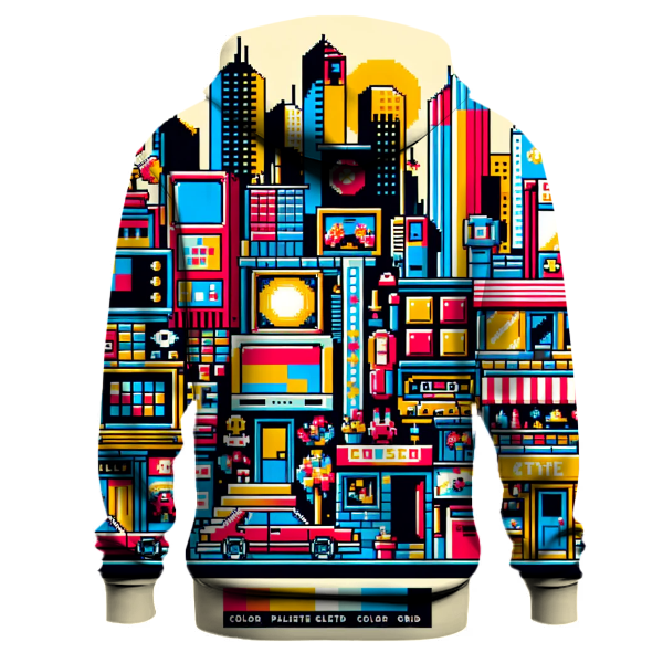 Vintage Video Game Craze Hoodie Lightweight Hoodies