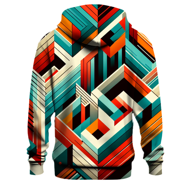 Vivid Geometric Explosion Hoodie