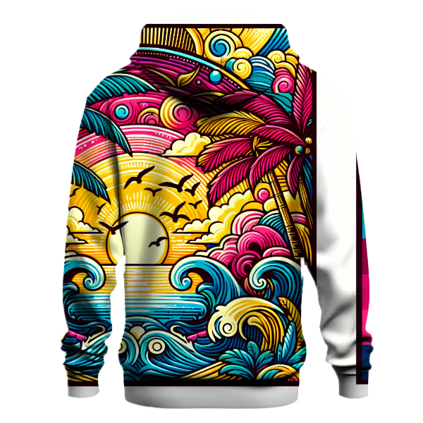 Tropical Retro Escape Hoodie