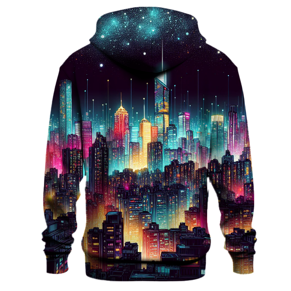 Vibrant City Lights Hoodie