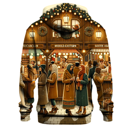 Vintage Christmas Market Hoodie