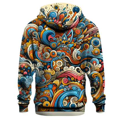 Vibrant Doodle Art Hoodie