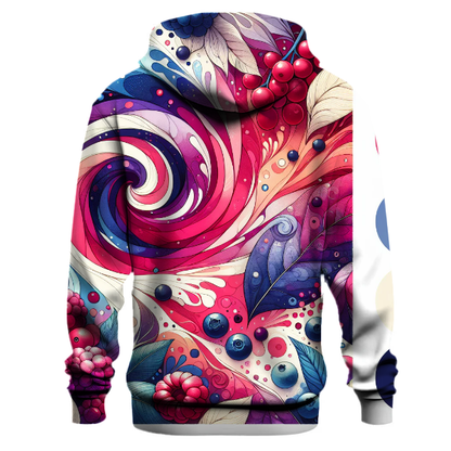 Wild Berry Patch Tie-dye Design Hoodie