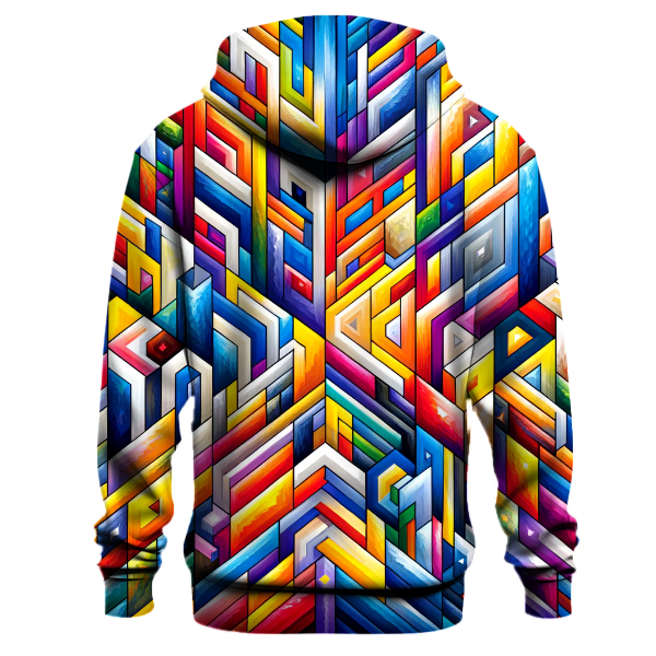 Funky Geometric Fusion Hoodie