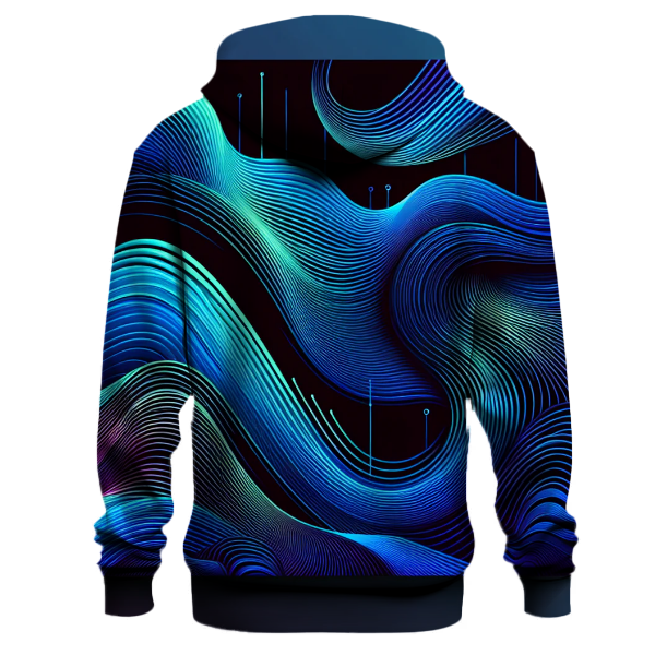 Electric Neon Wave Hoodie