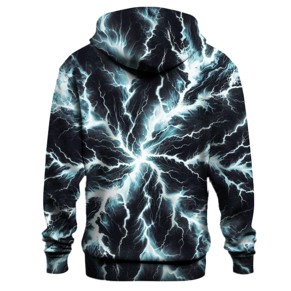 Electric Blue Lightning Bolt Hoodie