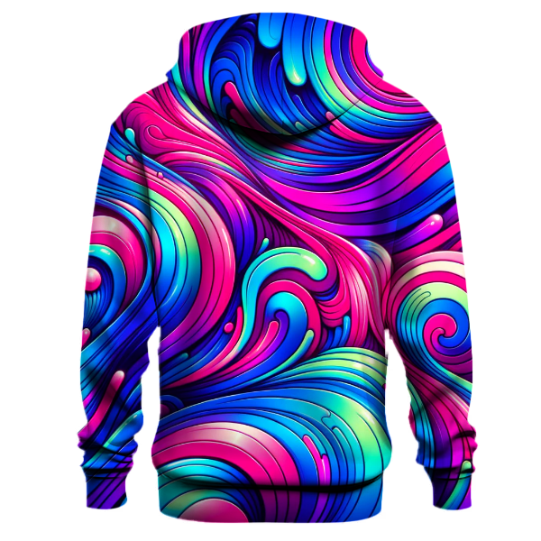 Psychedelic Swirl Gradient Hoodie