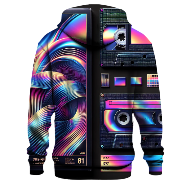 Retro Wave Reflections Hoodie