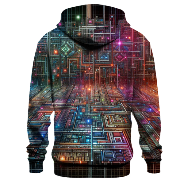 Retro Reflection Grid Hoodie