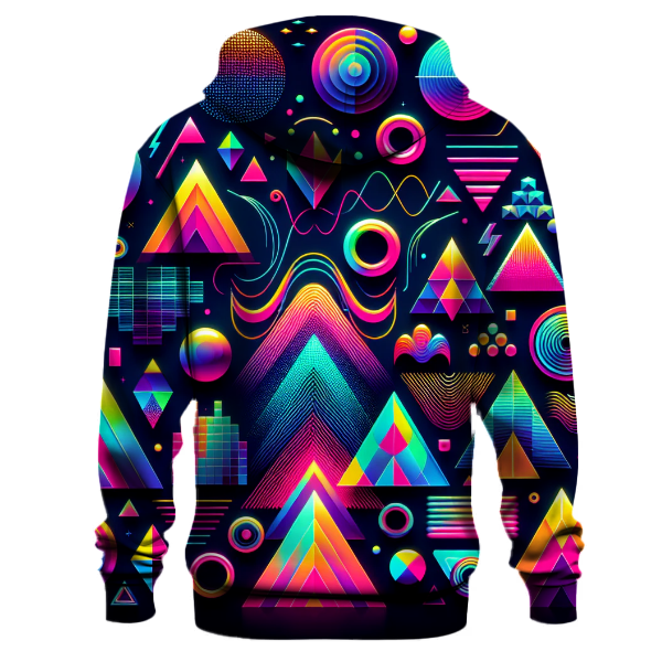 Vibrant Synthwave Patterns Hoodie