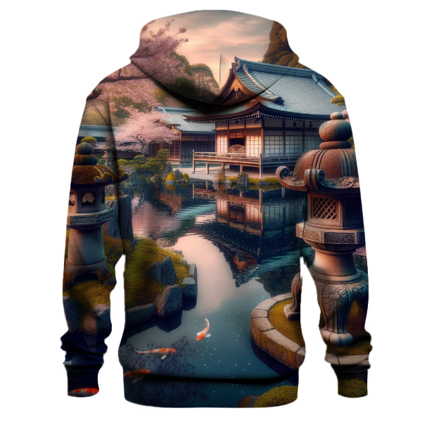 Serene Japanese Garden Hoodie