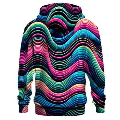 Electric Wave Design Hoodie Hoodie Trends