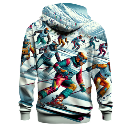 Skiing Downhill Adventure Hoodie