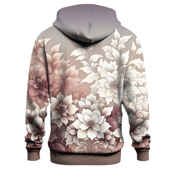 Floral Elegance Gradient Hoodie