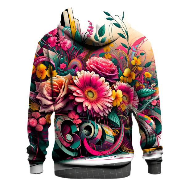 Floral Graffiti Burst Hoodie