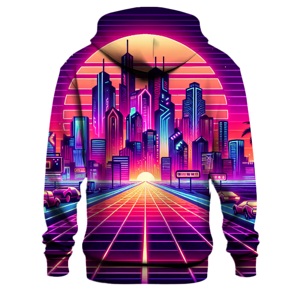 Synth City Skyline Hoodie