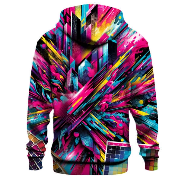 Electric Fusion Tie-dye Design Hoodie