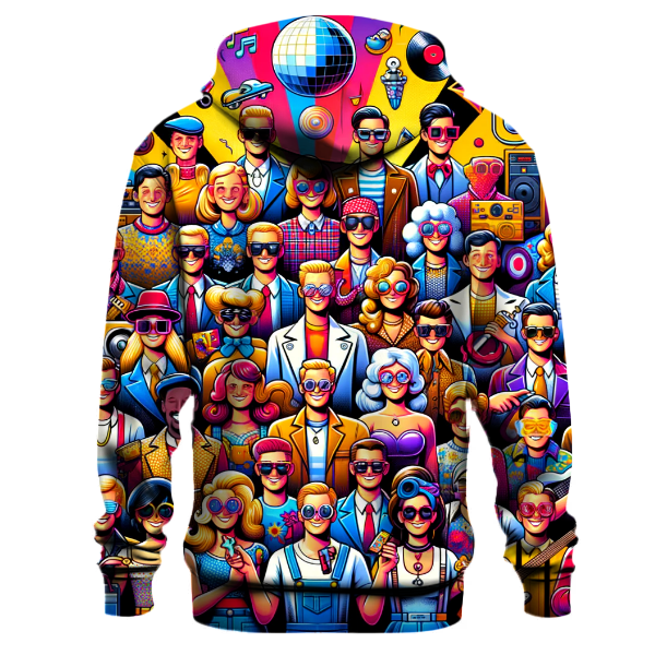 Retro Pop Culture Icons Hoodie