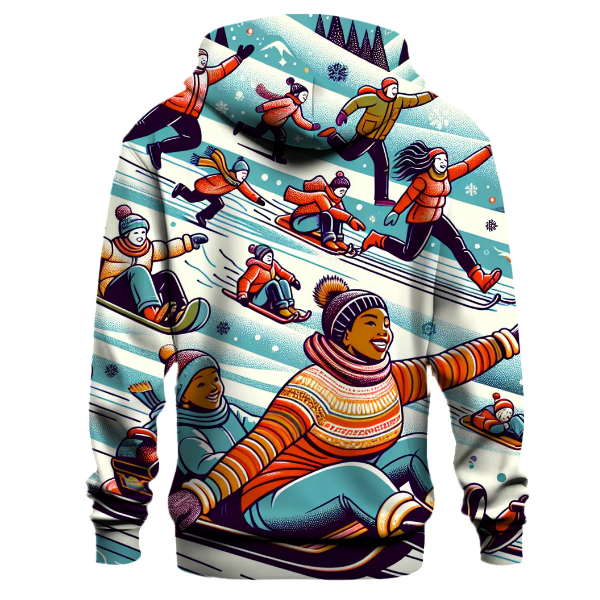 Winter Sledding Adventure Hoodie