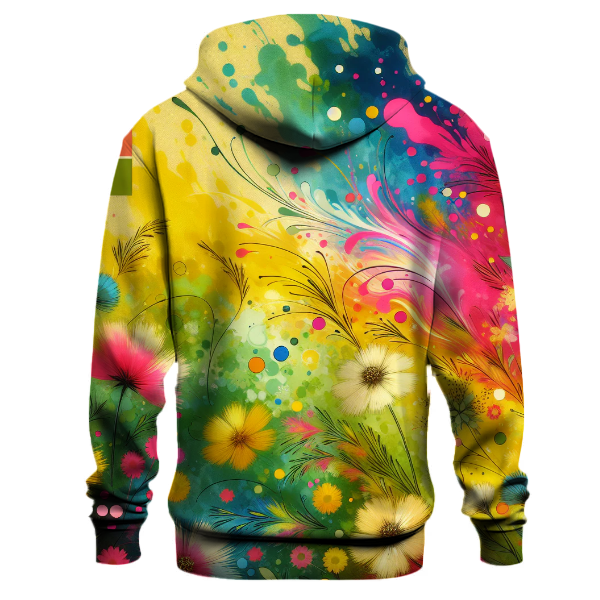 Wildflower Meadow Tie-dye Design Hoodie