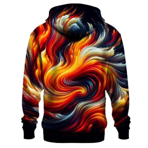 Dancing Flames Design Hoodie