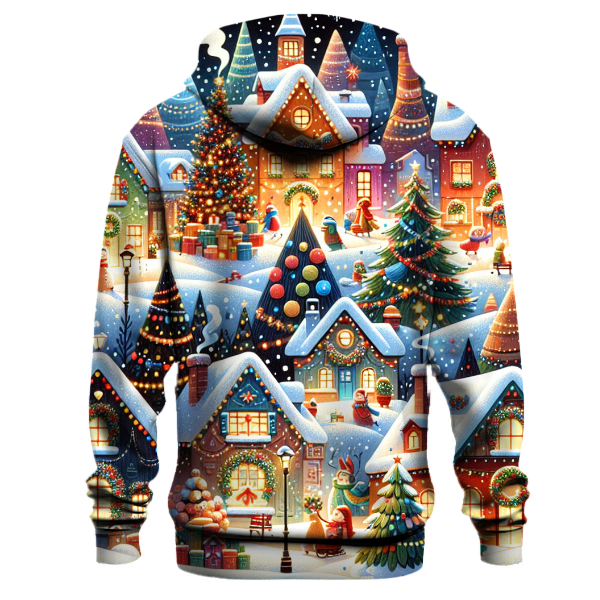 Whimsical Christmas Villages Hoodie