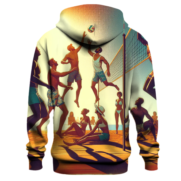 Beach Volleyball Vibe Hoodie Custom Hoodies