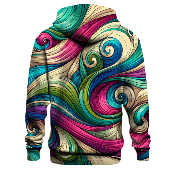 Electric Bohemian Waves Hoodie Lightweight Hoodies