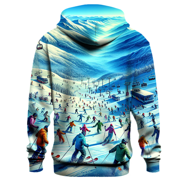 Skiing Mountain Adventure Hoodie