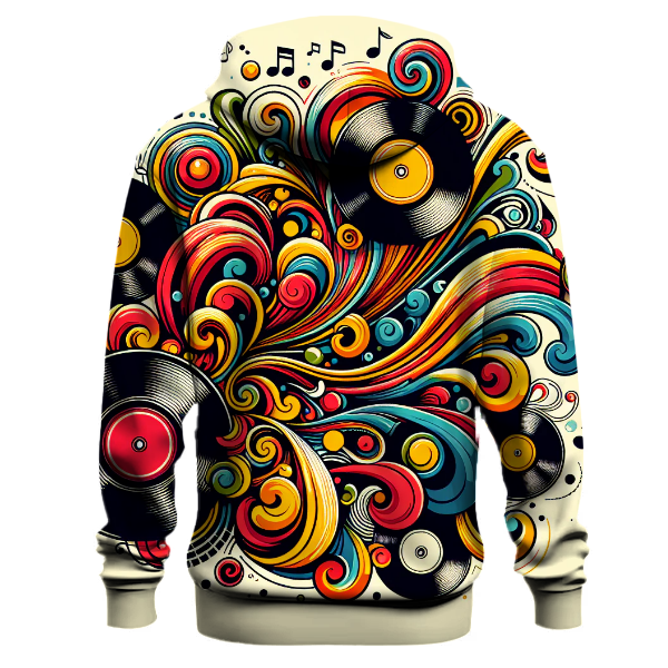 Vibrant Vinyl Groove Hoodie