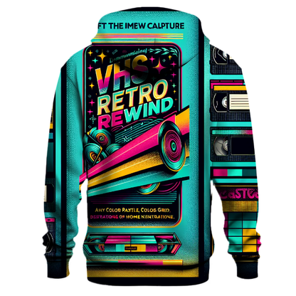 VHS Retro Rewind Hoodie