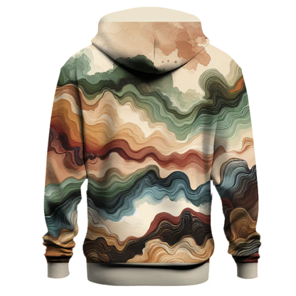 Rustic Earth Wave Hoodie