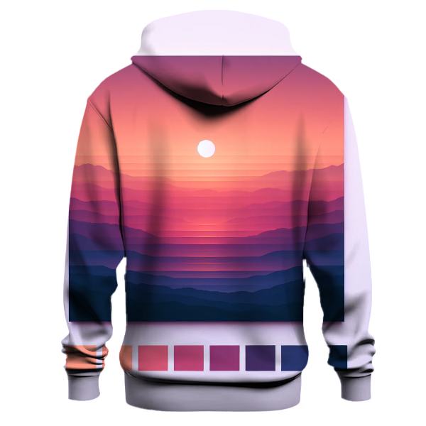 Vibrant 70s Sunset Hoodie