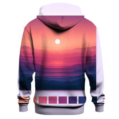 Vibrant 70s Sunset Hoodie