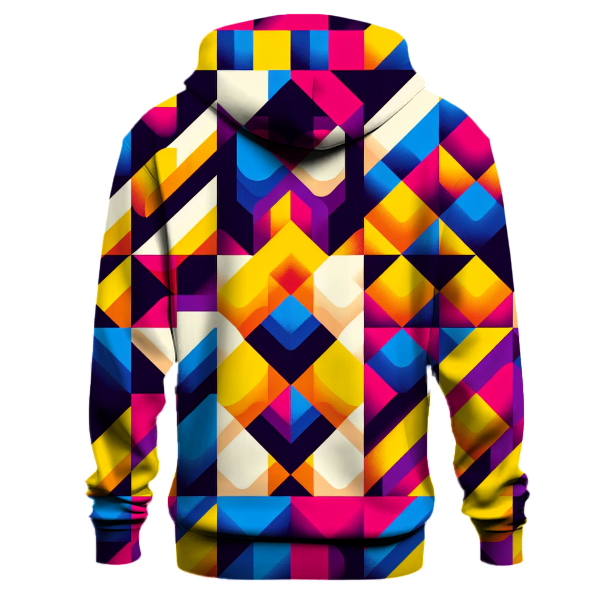 Funky Checkerboard Flash Hoodie Hoodies Fashion