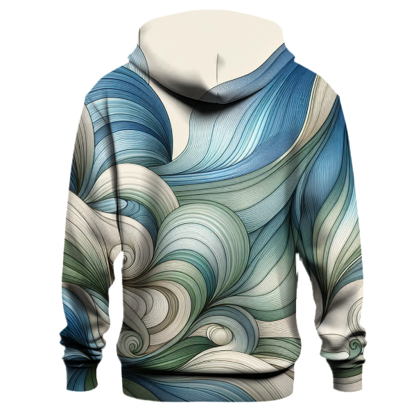 Abstract Wave Movement Hoodie