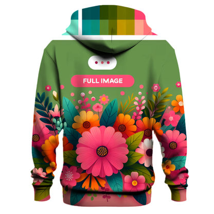 Floral Retro Delight Hoodie