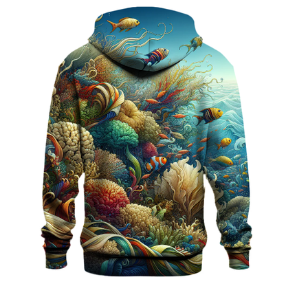 Underwater Coral Symphony Hoodie