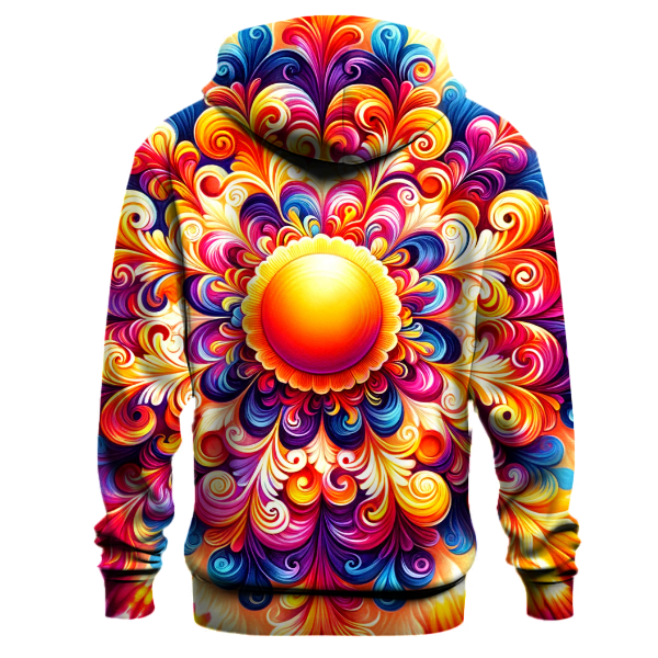 Summer Sunset Splash Hoodie