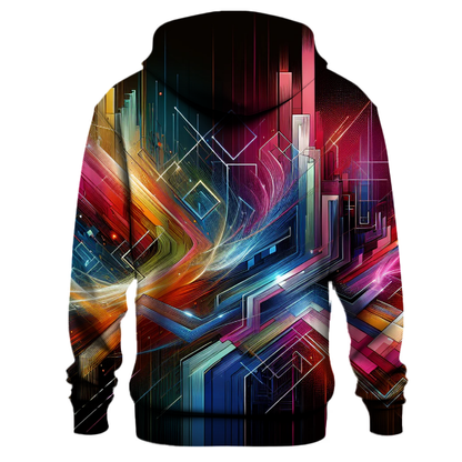 Retro Neon Surge Hoodie