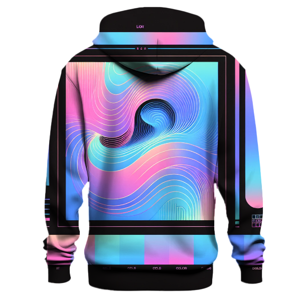 Futuristic Fade Design Hoodie Hoodie Designs