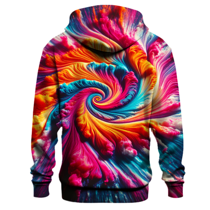 Electric Sunset Vortex Hoodie Lightweight Hoodies