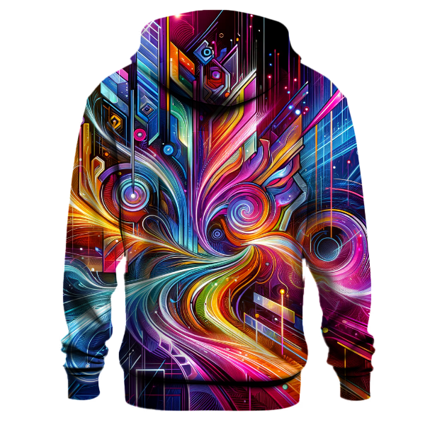 Electric Neon Dreams Hoodie