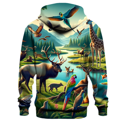 Majestic Wildlife Guardians Hoodie