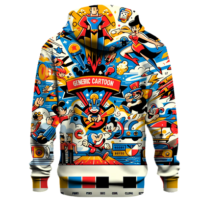 Classic Cartoon Heroes Hoodie